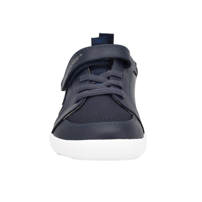 Levison Navy Trainer | Kids Barefoot Shoes | Front