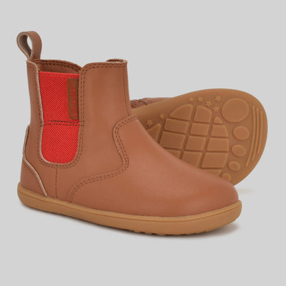 BGreater Anning Tan Toddler Boot - Pair with Sole showing