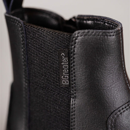 Girls Chelsea Boots - Black Close Up BGreater Label