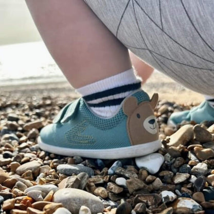 Alden Teal Toddler Trainer | Kids Barefoot Shoes | Lifestyle