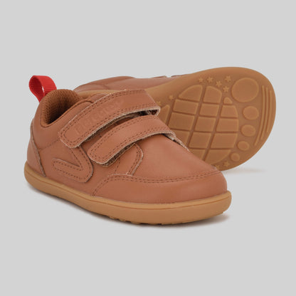 BGreater Edison Toddler Trainer Tan Colour - Pair Sole