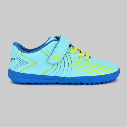 Kids Astro Turf Trainer in Blue - Outside