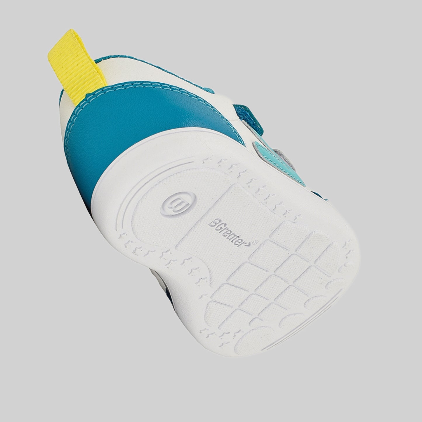 Toddler Blue White Barefoot Trainer - Floating