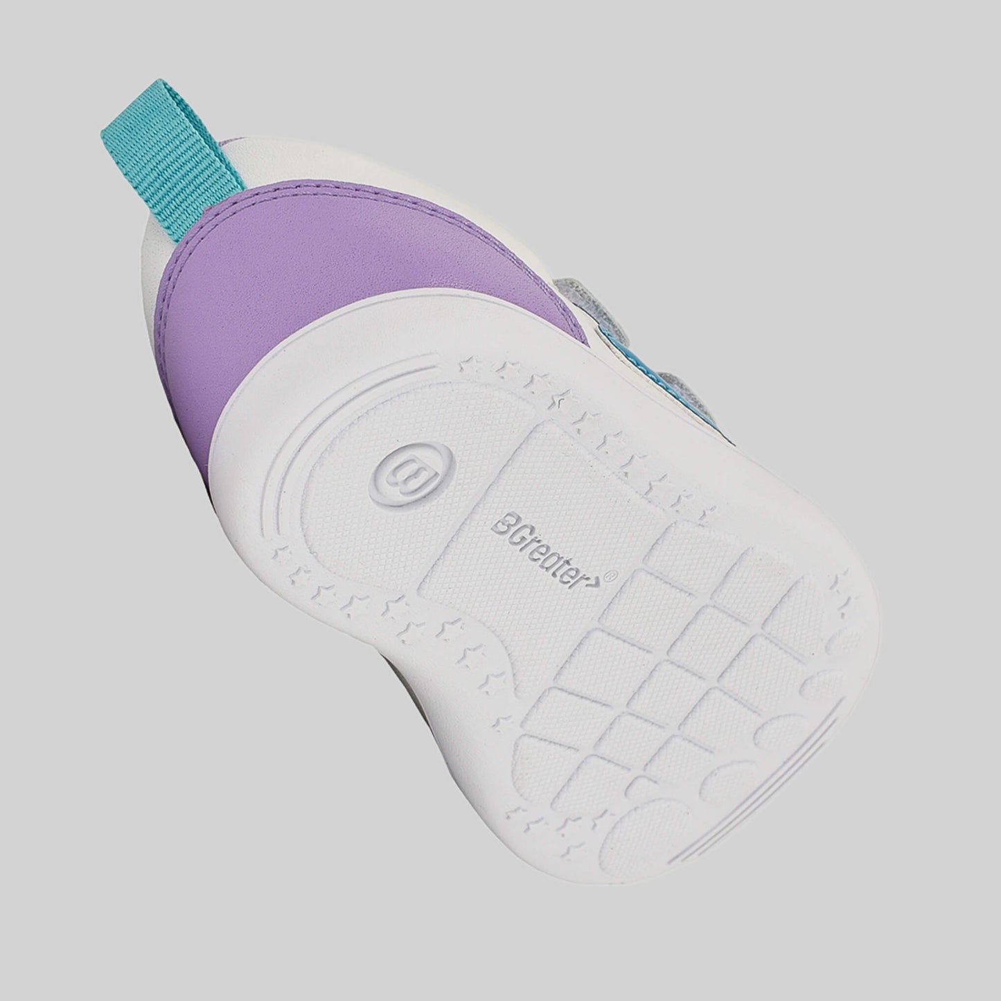 Toddler Purple White Barefoot Trainer - Floating