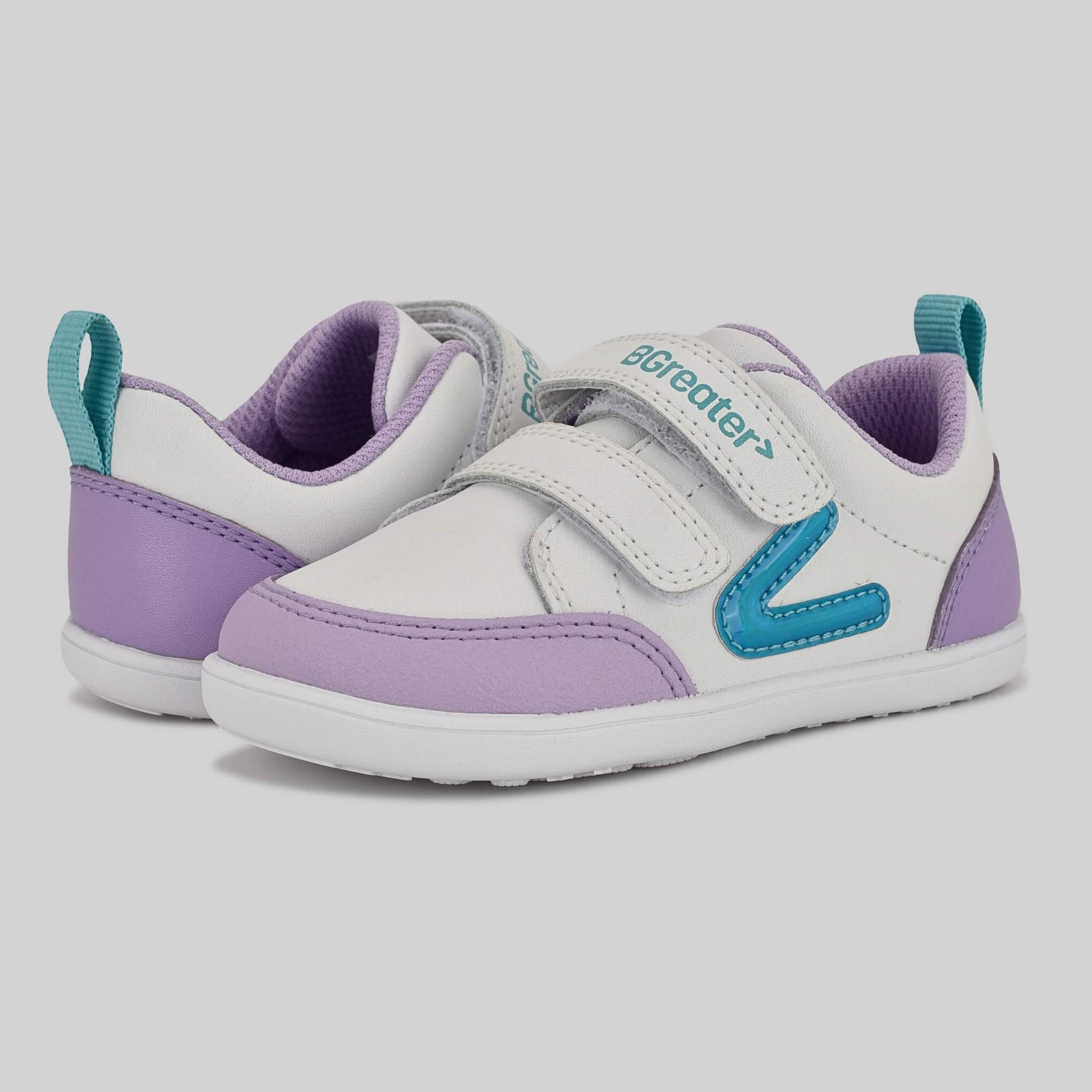 Toddler Purple White Barefoot Trainer - Pair