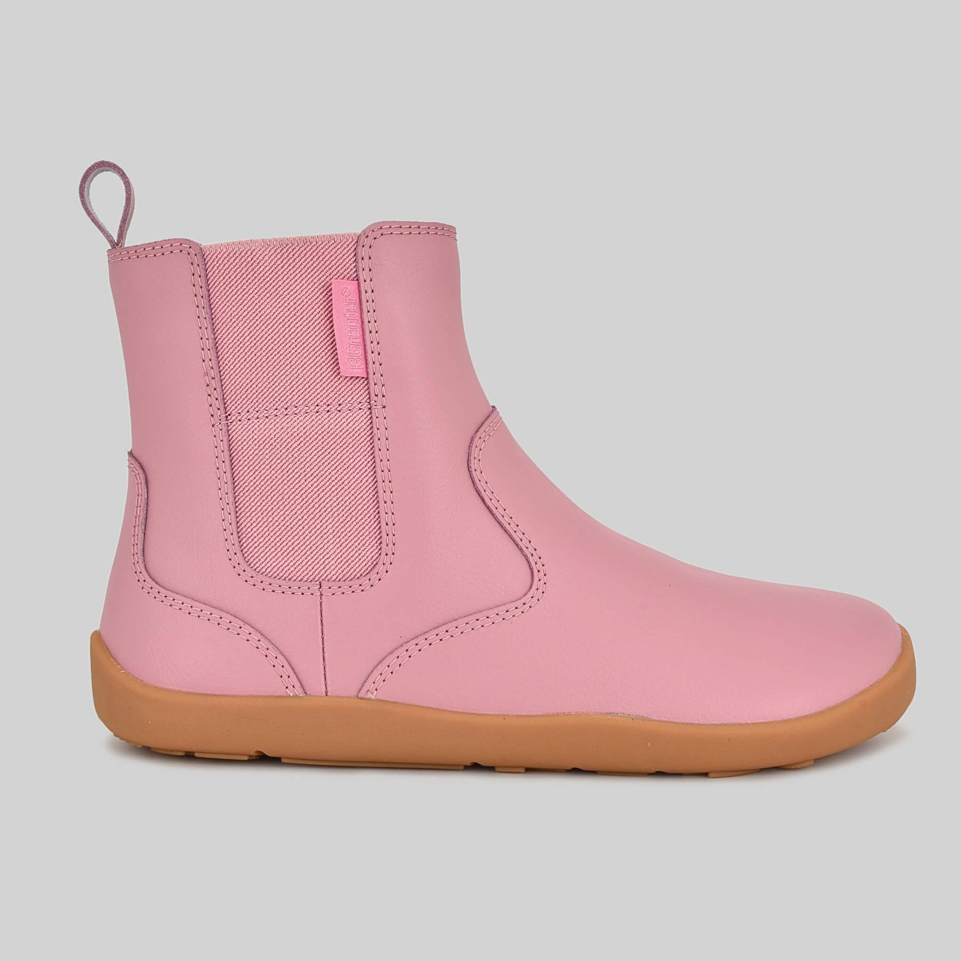 Girls Chelsea Boot in Pink - Outside