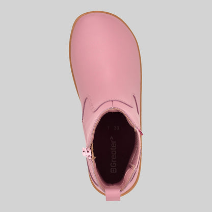 Girls Chelsea Boot in Pink - Top