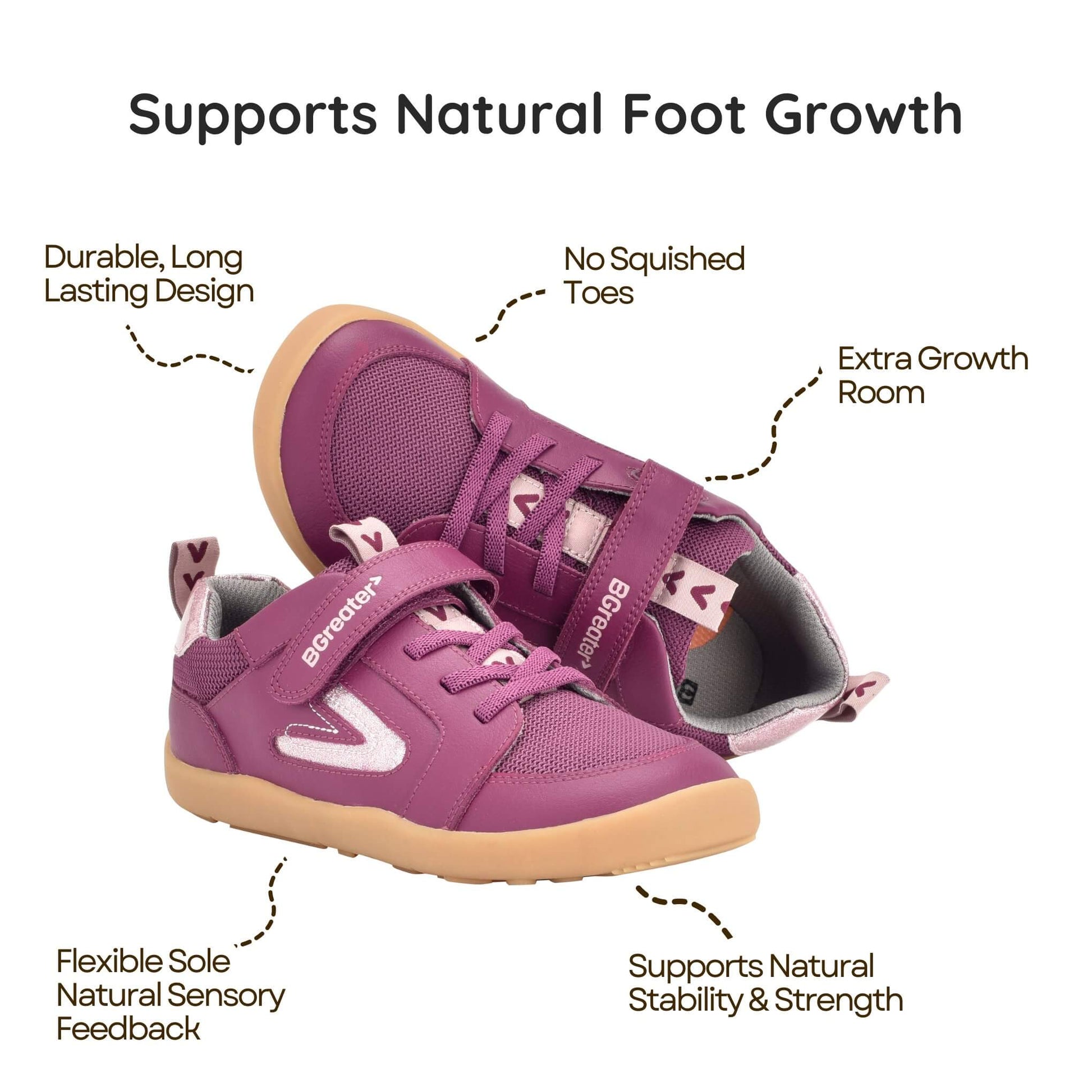 BGreater Levison Berry Kids Barefoot Trainer Benefits Image