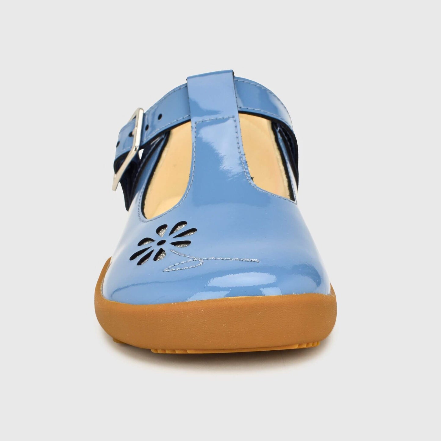 Marie School Shoe Blue Front