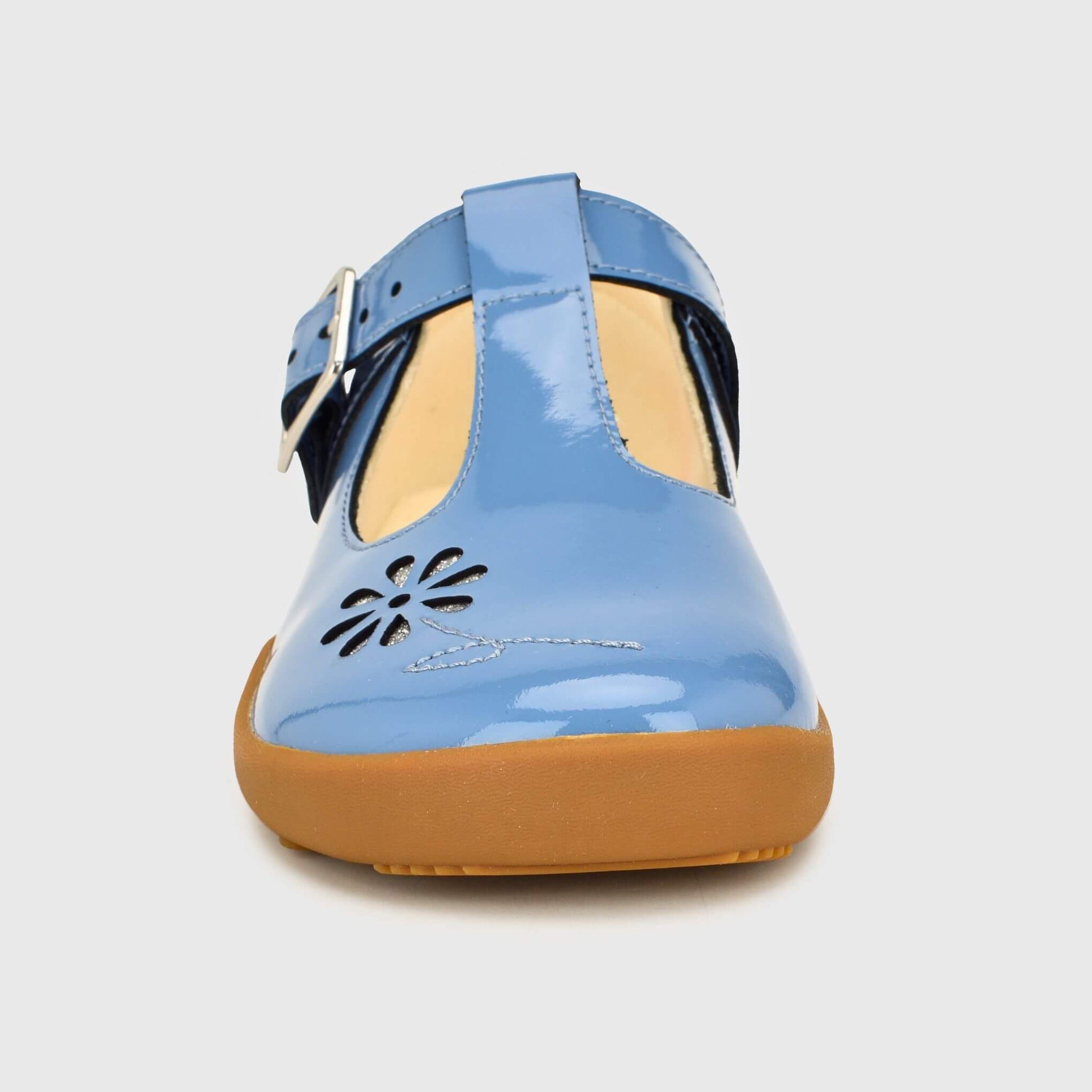 Marie School Shoe Blue Front