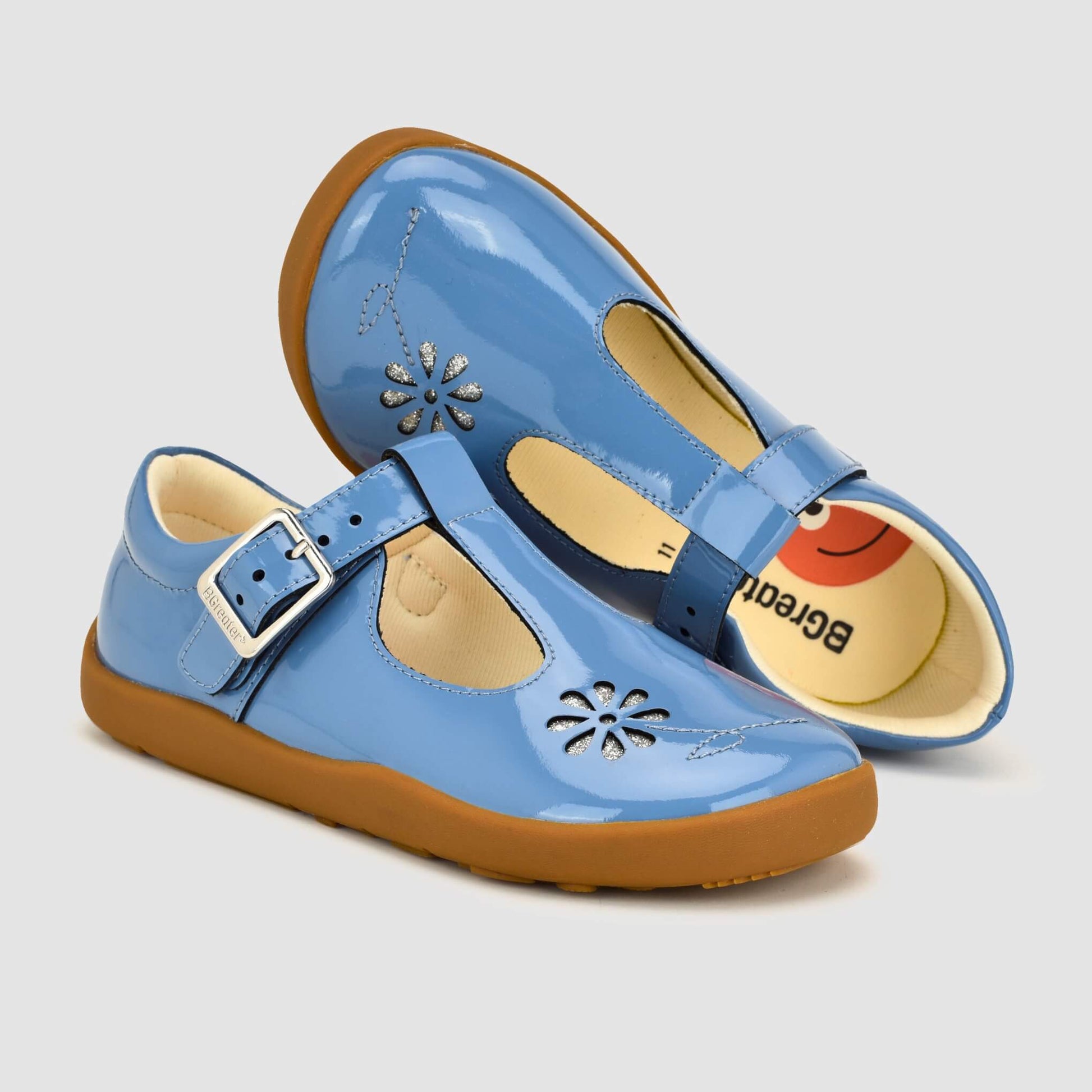 Marie School Shoe Blue Top Side