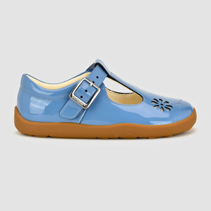 Marie School Shoe Blue Outside