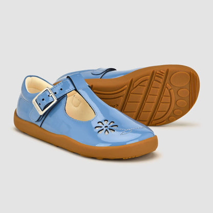 Marie School Shoe Blue Outside & sole