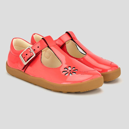 Marie School Shoe Red Front Pair