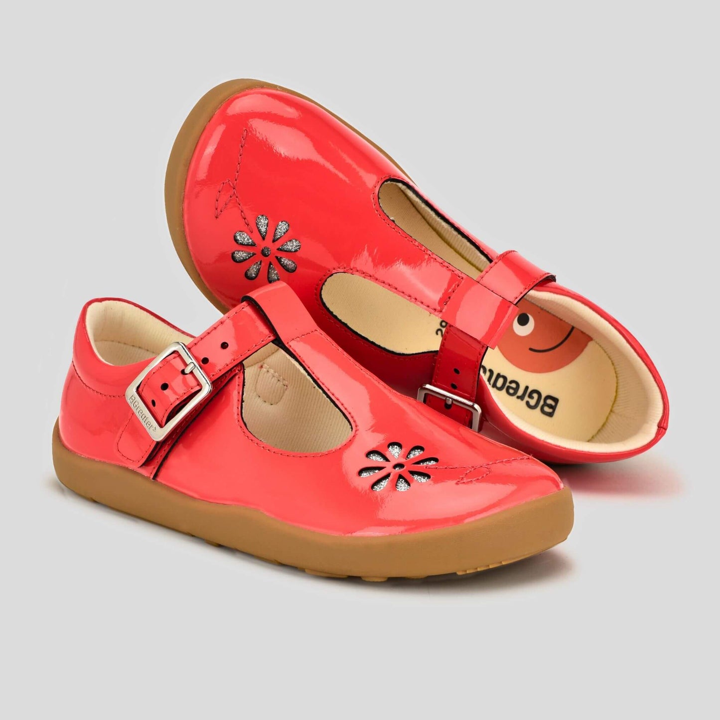 Marie School Shoe Red Top and Side