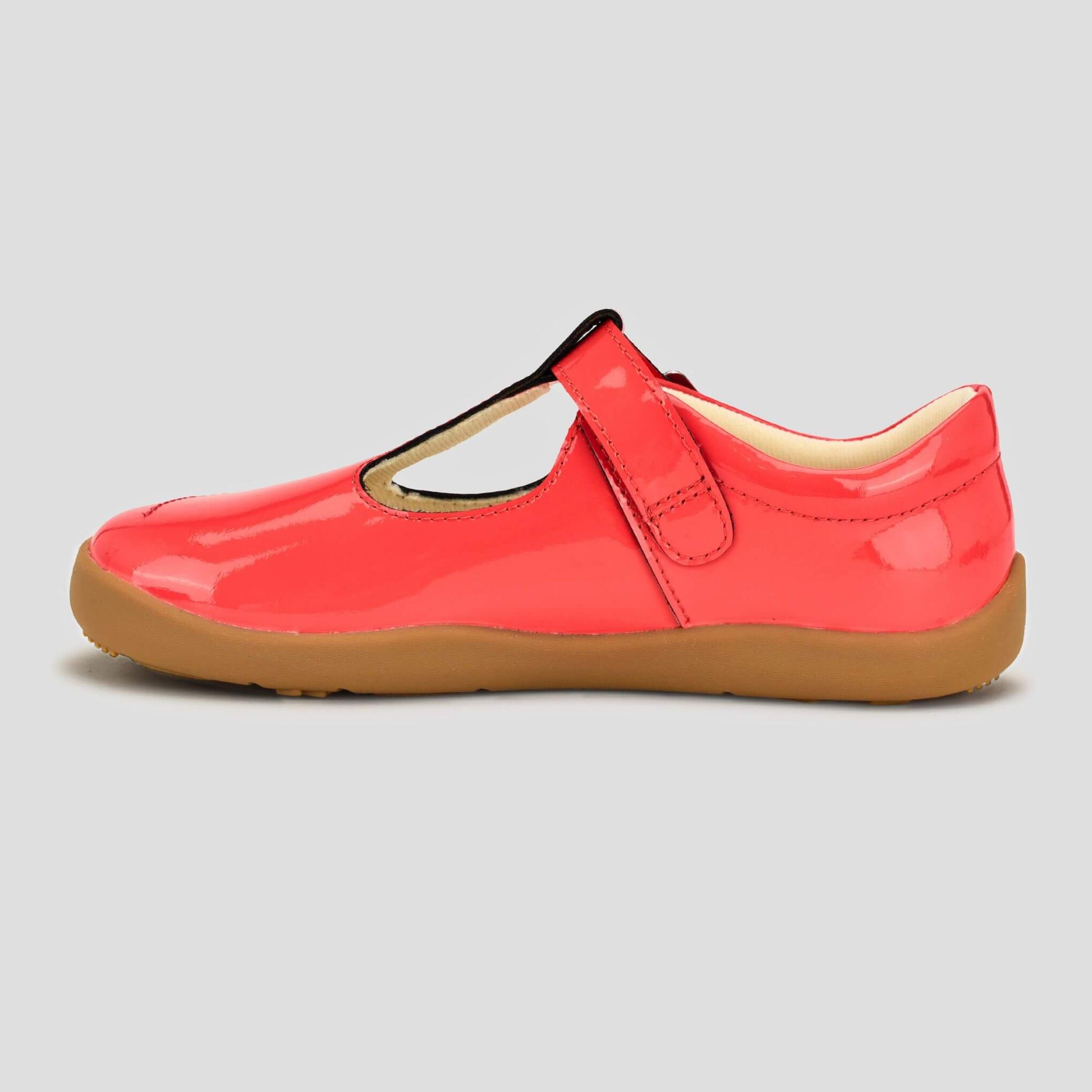 Marie School Shoe Red Inside