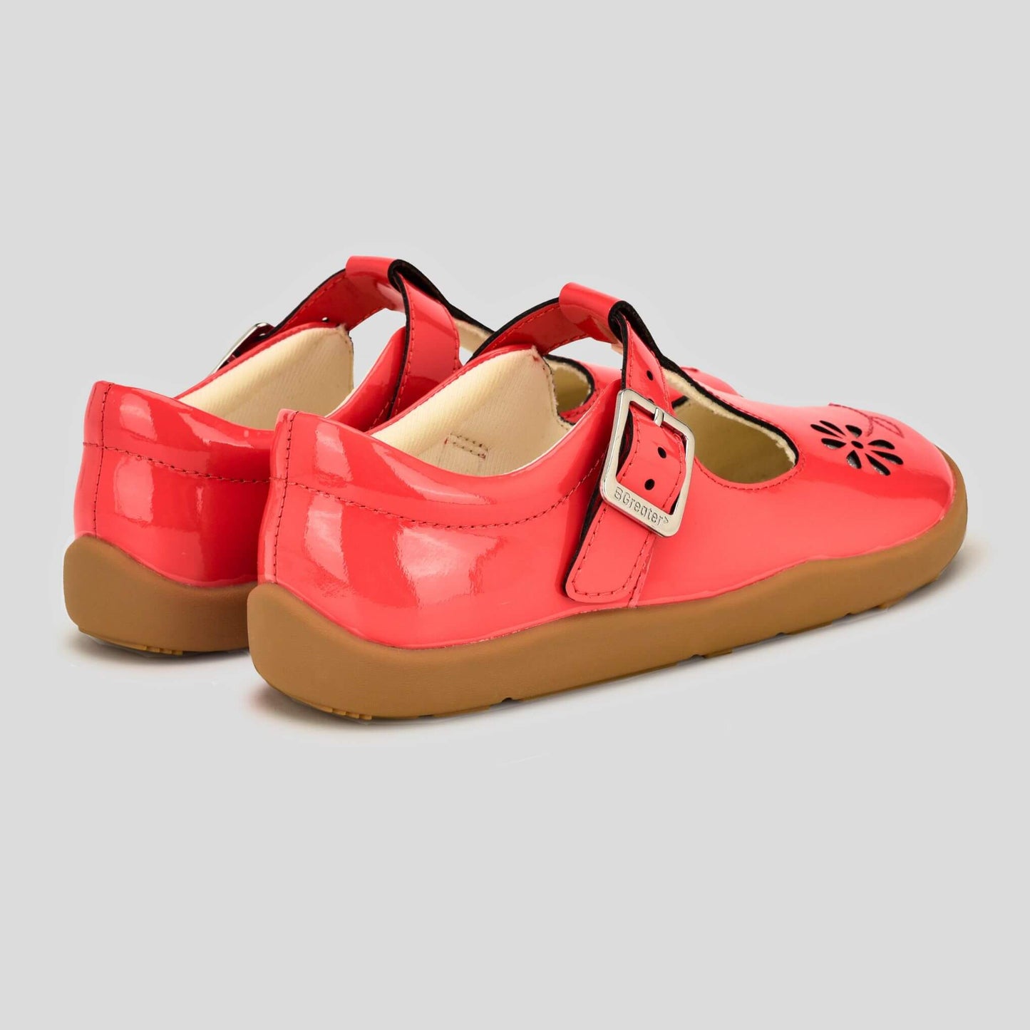 Marie School Shoe Red Side Pair