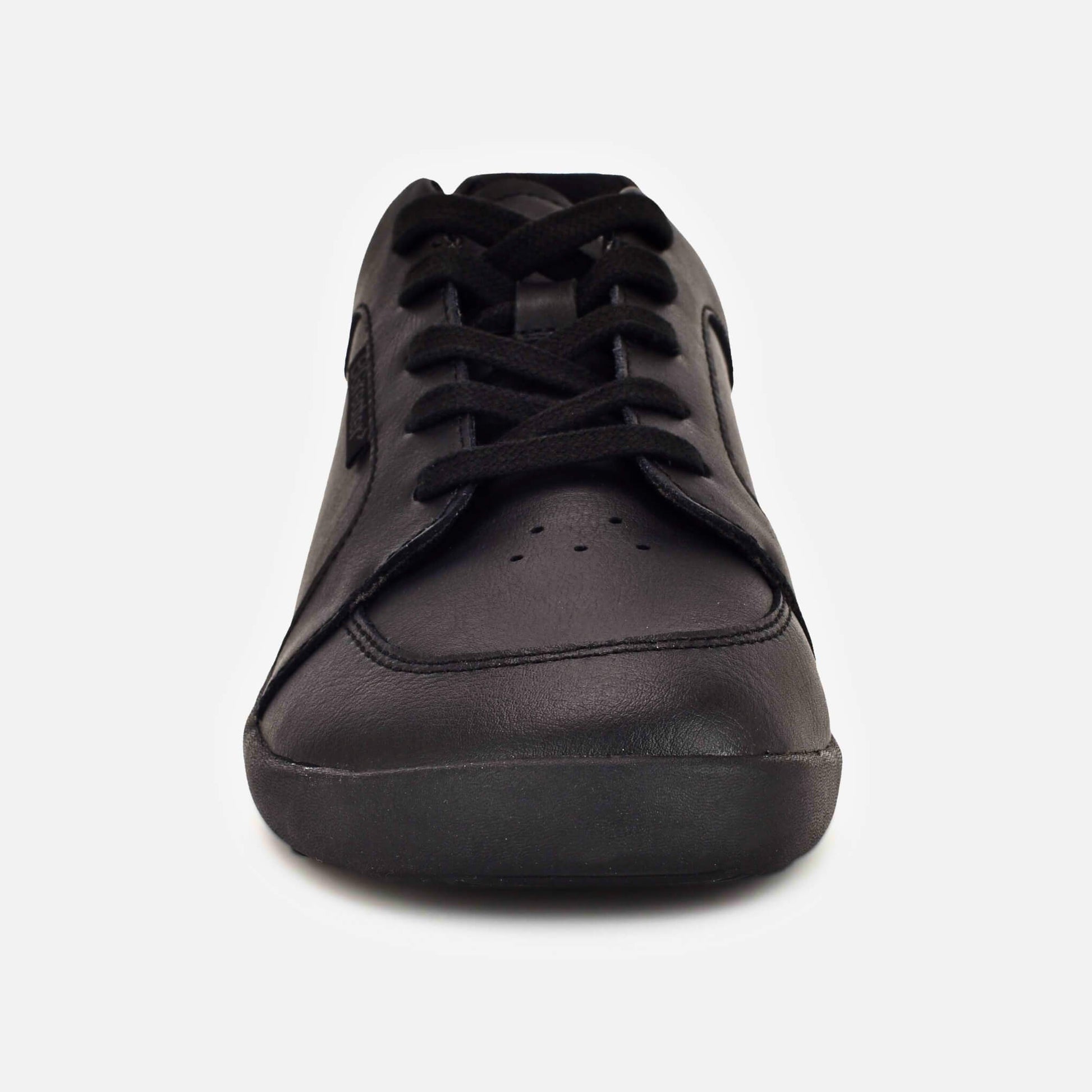 Nims School Shoes Black Trainers Front