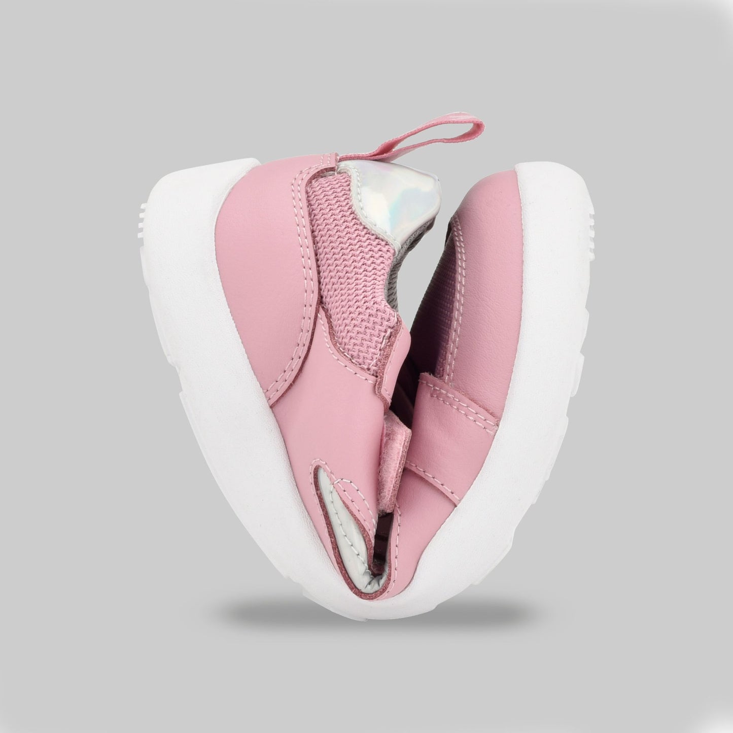 Girls Levison Pink Trainer | Kids Barefoot Shoes | Flexed