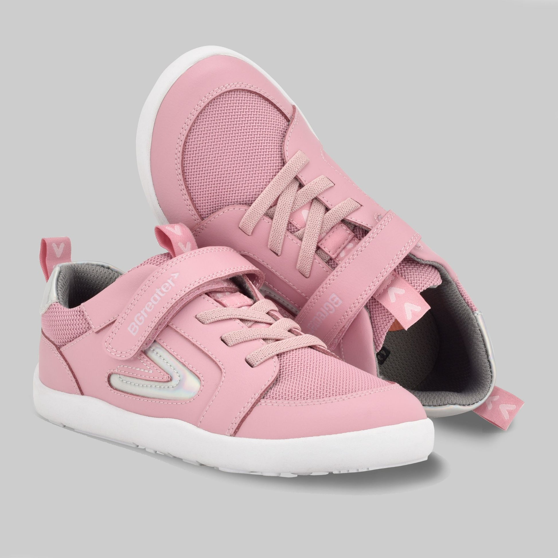 Girls Levison Pink Trainer | Kids Barefoot Shoes | Top Pair