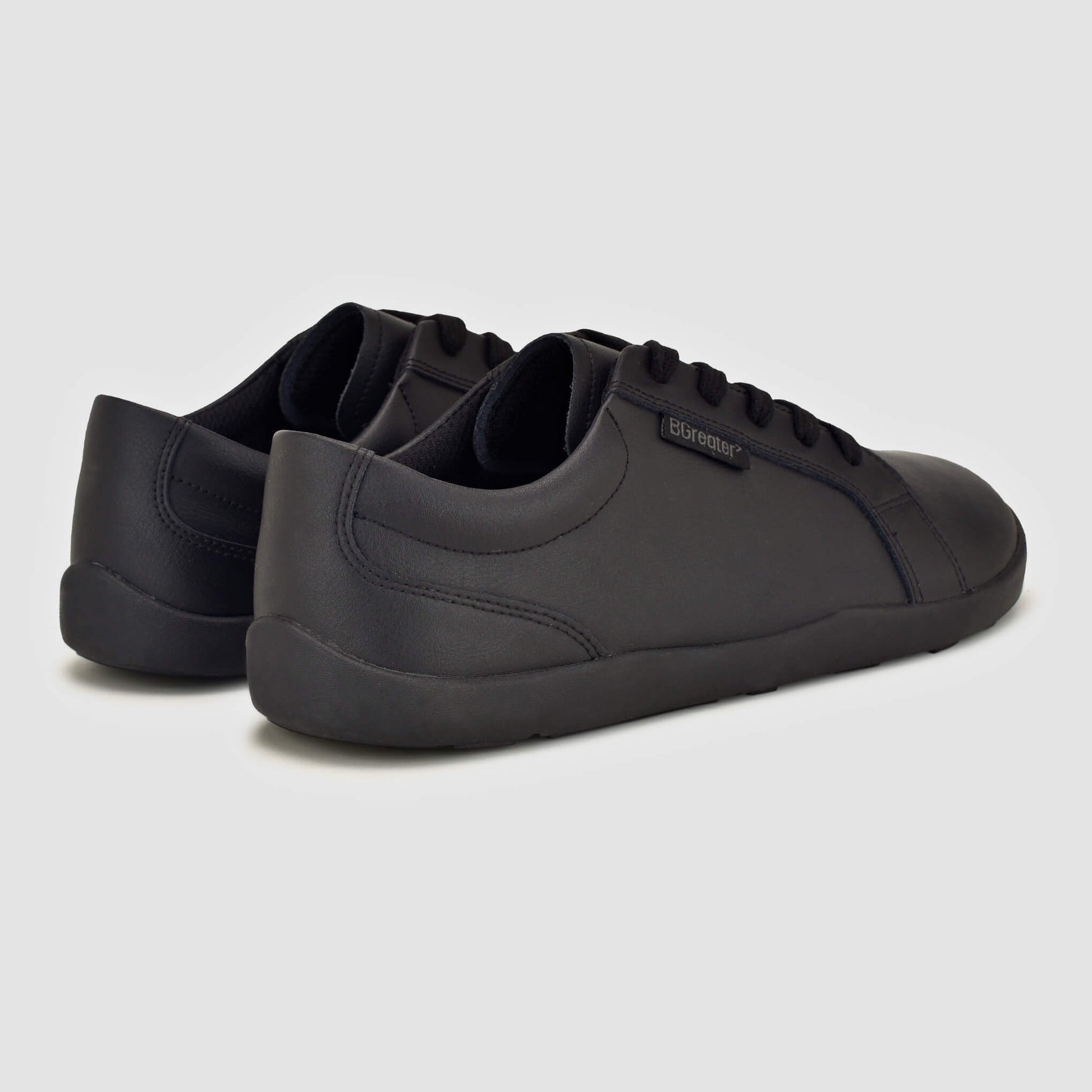 The Edgley Black Barefoot Trainers Side