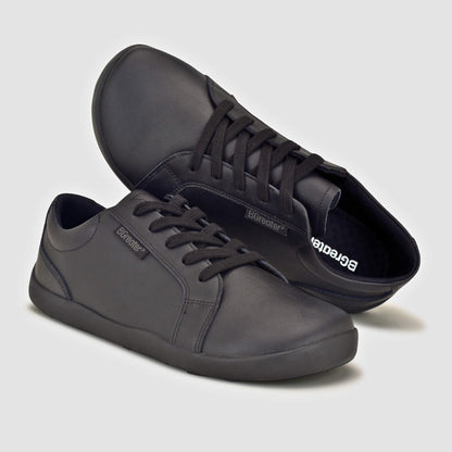 The Edgley Black Barefoot Trainers Side Top