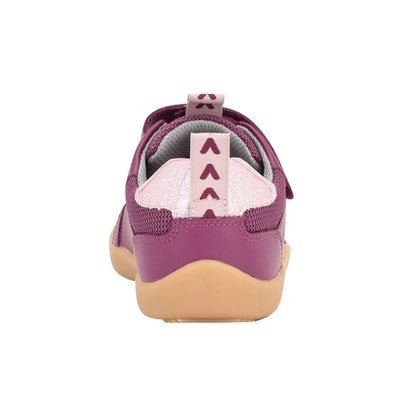 Girls Levison Trainer - Berry | Barefoot Shoes | Back