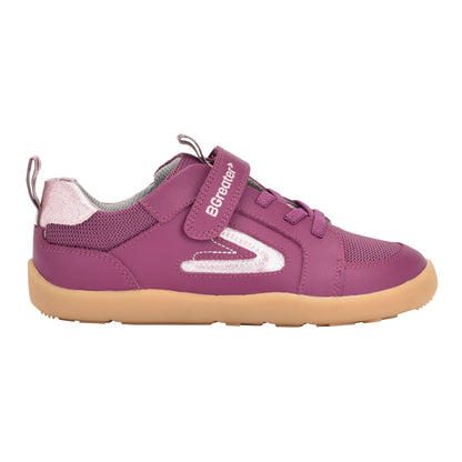 Girls Levison Trainer - Berry | Barefoot Shoes | Outside